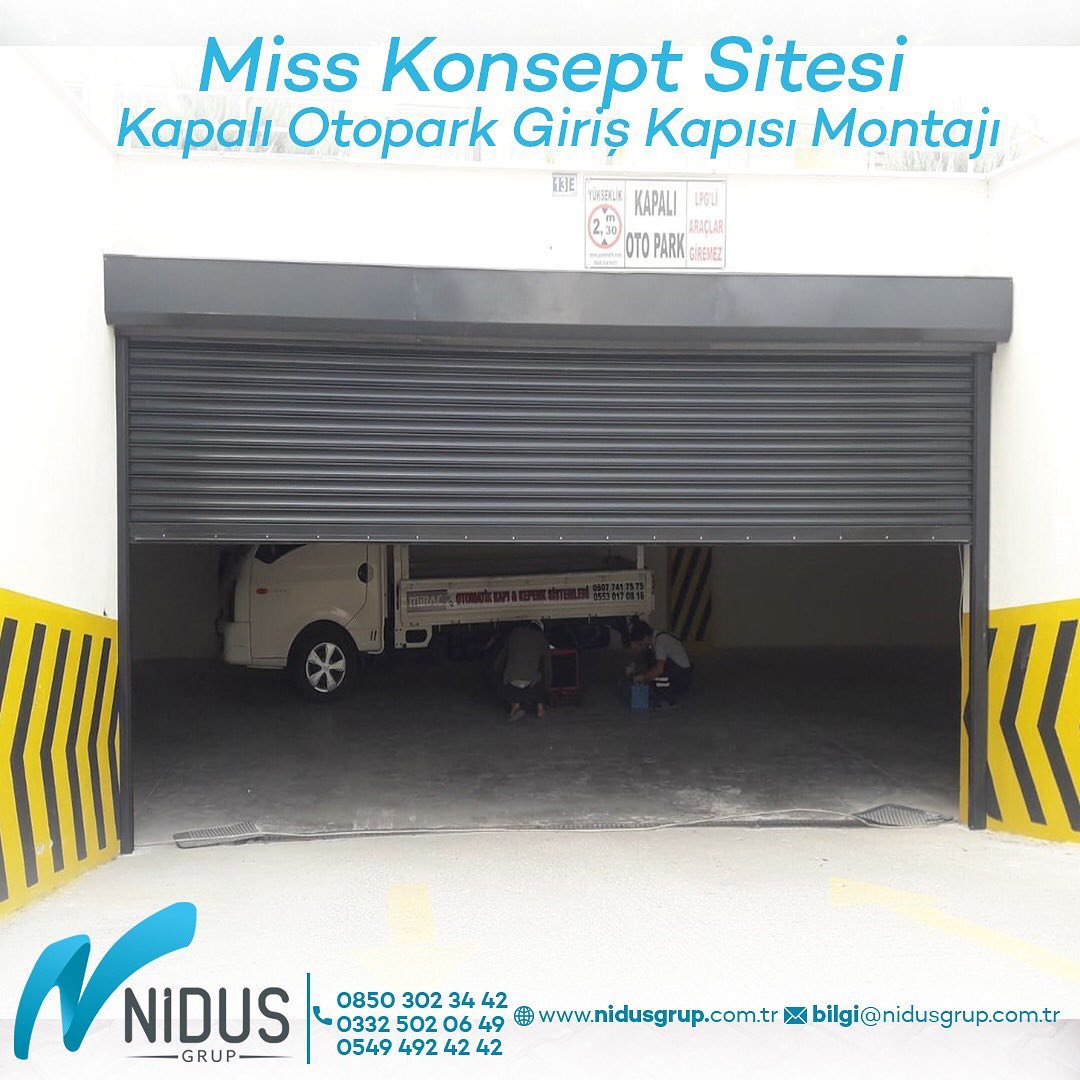 Miss Konsept Sitesi Kapalı Otopark Giriş Kapısı Montajı